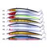 1pc Lifelike Pike Perch Lure Hengjia Plastic Wobbler Minnow Fishing Lure with 3D Eyes 0.47oz/5.3''