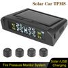 + 4 External Sensors USB Solar Powered Universal LCD Display Car TPMS Wireless Tire Pressure System Intelligent Temperature Warning