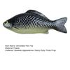 Simulated Fish Crucian Figurine Realistic Black White Artificial Model Fish Decoration Ornament Kids Animal Learning Toy Photo