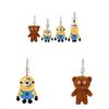 Minions Me Despicable Plush Keychain Bag Pendant Toy Stuffed Doll Cartoon Gift