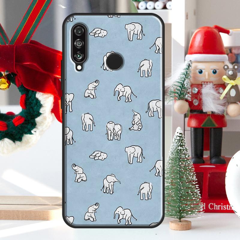 Cute Baby Elephant For Huawei Nova 5T 9 10 SE 7i 8i 11i 12i Y73 Y72 Y61 Y91 Y60 Y70 Y90 P20 P40 P30 Lite Case