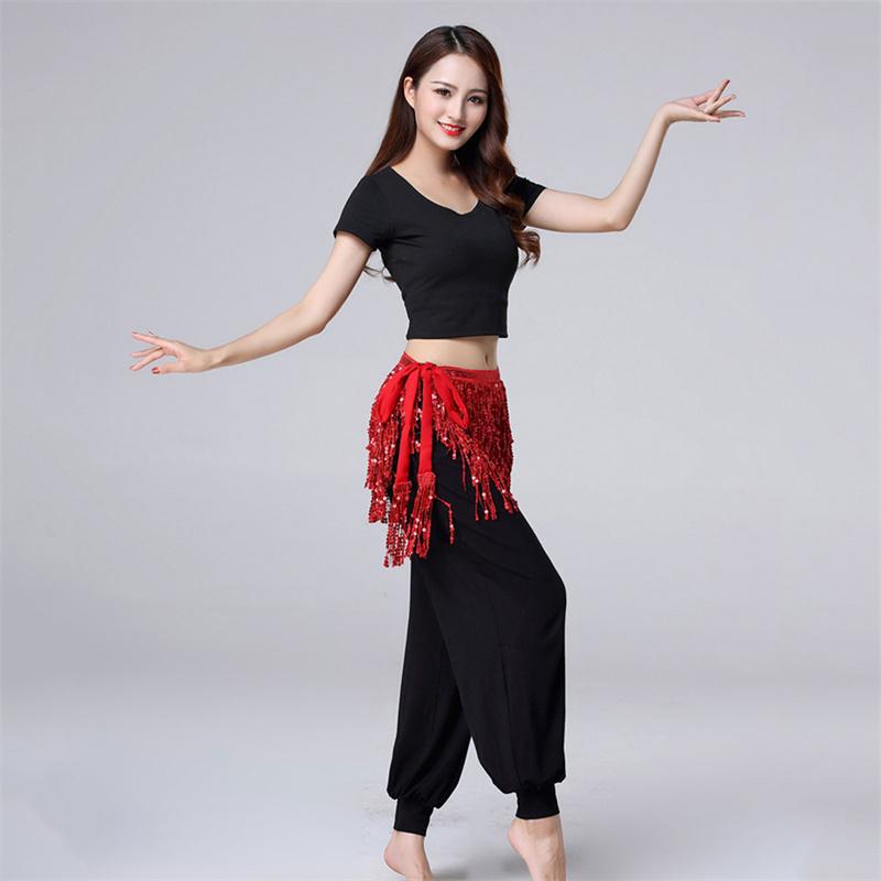 Юбка для танцев на бедрах Юбка с бахромой и пайетками Шарф на бедрах для танцев Юбка для женщин