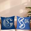 Футбольный клуб S-Schalke 04 Наволочка для дивана Прикроватной тумбочки Спальни Спинки Кресла Гостиной Офиса Подушки Печатная Квадратная Различные