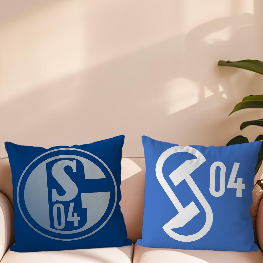 Football Club S-Schalke 04 Pillow Case For Sofa Bedside Table Bedroom Backrest Living Office Cushion Printed Square Multiple