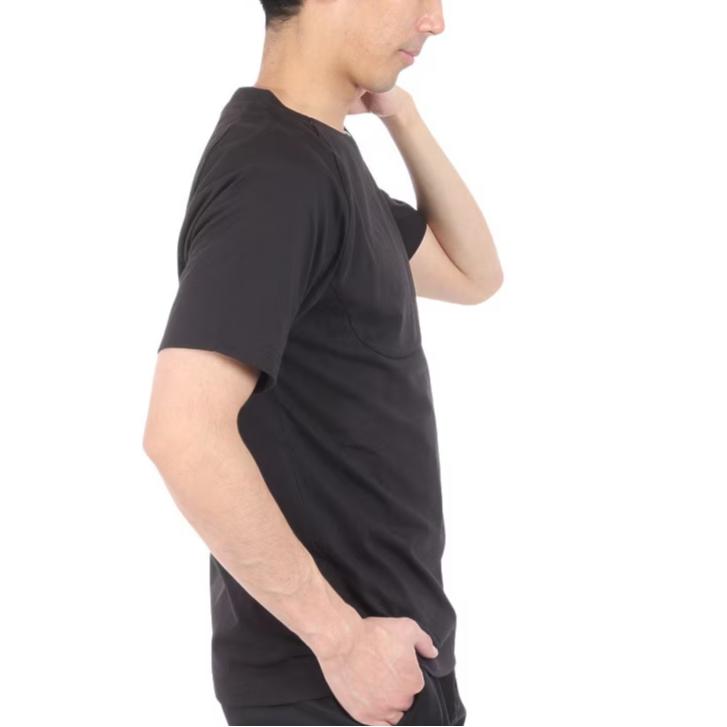 Puma Футболка Tech Pocket Tee, однотонная, повседневная, с круглым вырезом и коротким рукавом, мужская, черная 626155-01