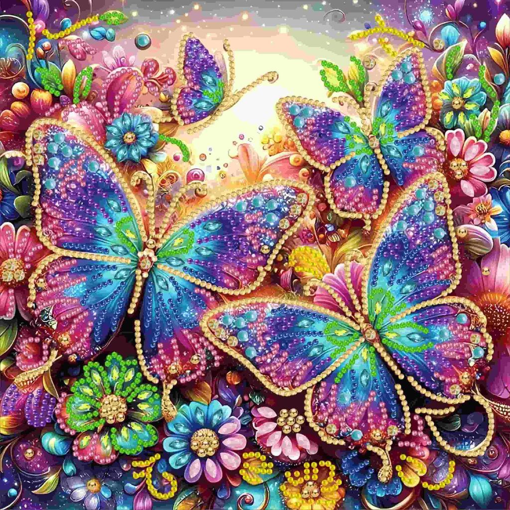 Алмазная мозаика, Алмазная мозаика специальной формы, Набор материалов для ручной работы (наклейки) 30 * 30 Алмазные наклейки Декоративная картина своими руками Трансграничный