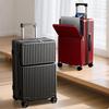 Women's 28-Inch Carry-On Suitcase with Front Opening, Large Capacity, Durable Trolley Case with Universal Wheels