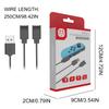 USB-кабель для зарядки контроллера Joycon, 2-в-1, дорожный кабель для зарядки контроллера Switch