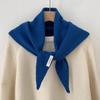 Premium Australian Wool Women's Spring Scarf - Solid Color Cashmere Triangle Shawl & Neck Warmer