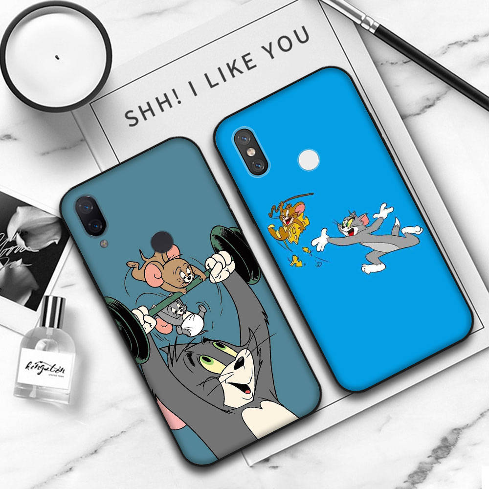 Мягкий чехол JT47 Cat Tom and Mouse Jerry для OPPO Reno 8 6 5 4 Pro Plus Find X3 A17 A3 A31 A38 A40 A53 A54 A55 A74 A76 A78 A77 A80 A94 A95 A96 Lite