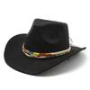 Minority Fengying Top Hat Suede Men'S And Women'S Couple Hat Western Cowboy Top Hat Performance Jazz Hat