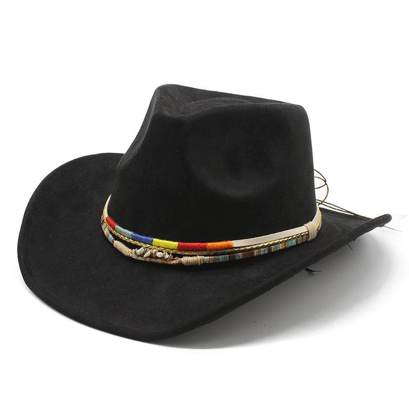 Minority Fengying Top Hat Suede Men'S And Women'S Couple Hat Western Cowboy Top Hat Performance Jazz Hat