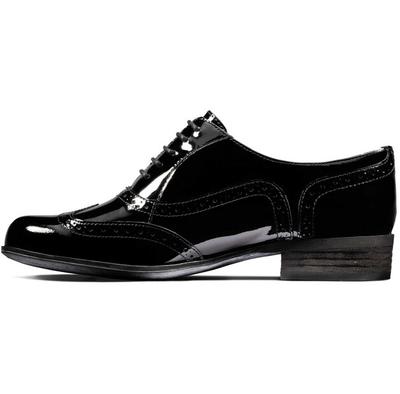 Женские полуботинки Clarks Hamble oak black paint leather