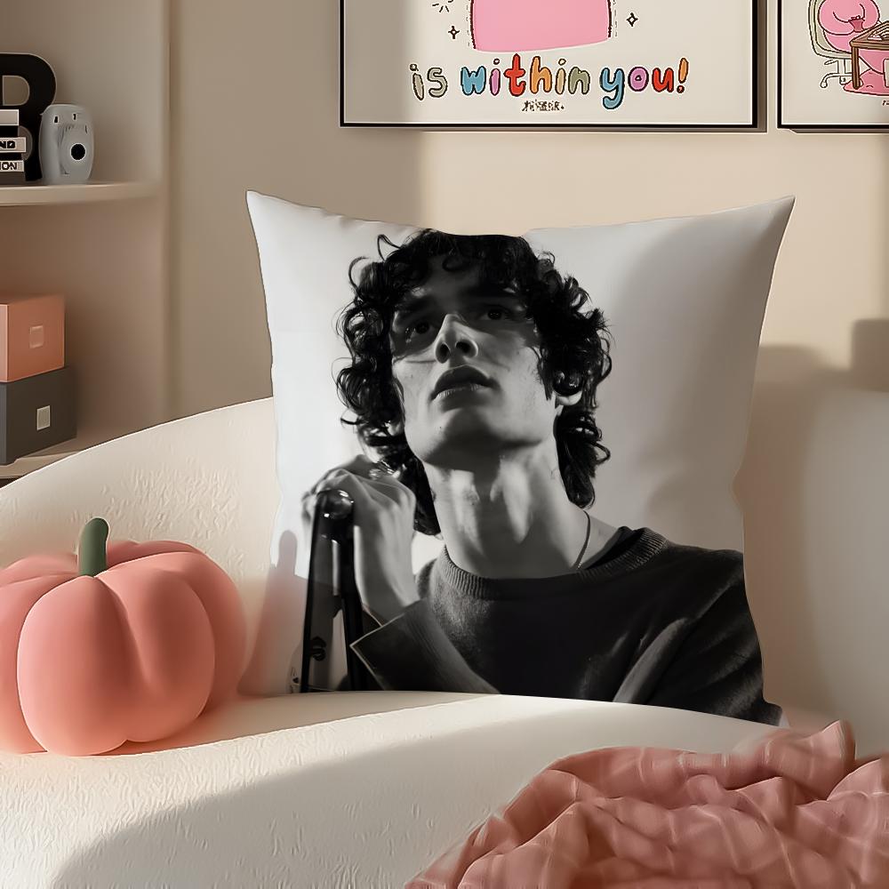 Soulful Latin Spanish Singer SSombr Cushion Cover Pillowcase Short Plush Invisible zipper Room Sofa Cushion Cover