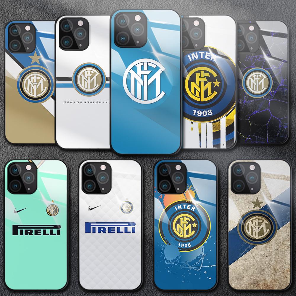Чехол Inter Football Milan для iPhone Samsung Galaxy Redmi Note S 17 16 15 14 13 20 24 25 54 Pro Max Ultra Fe Air Закаленное Стекло