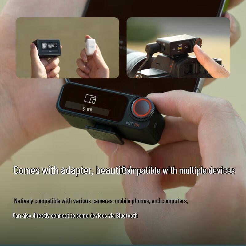 DJI Беспроводная микрофонная система Mic 2 (2 TX + 1 RX) Китайская вилка (адаптер в комплекте)