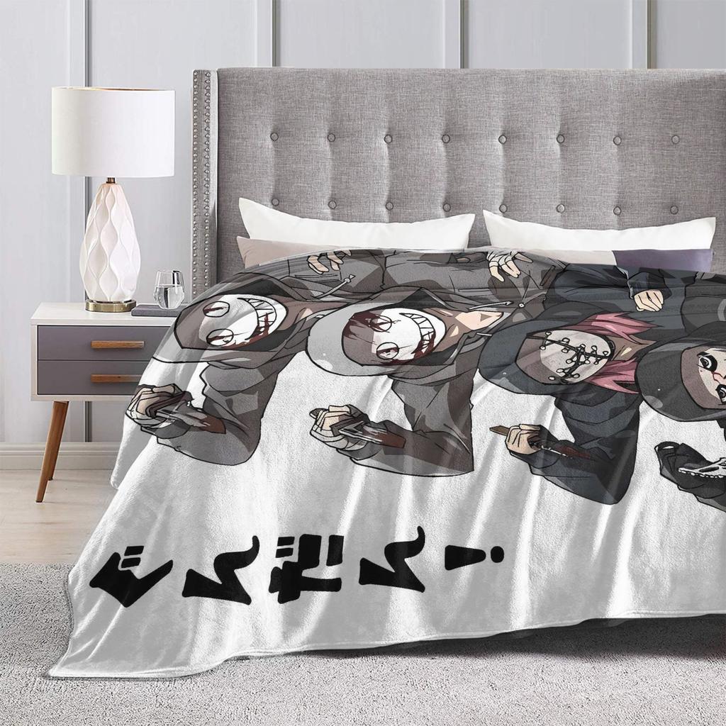 Deads by Daylights Super Soft Blankets Camping Plush Bedding Throws Pattern Outdoor Flannel Bedspread Sofa Bed Cover