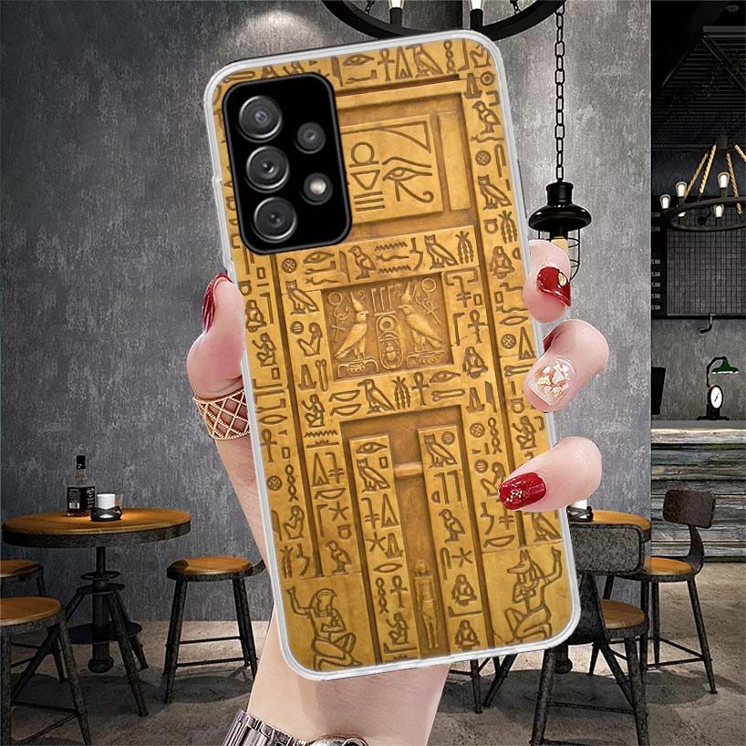 Египет Нефертити Анубис Анх Фараон Мягкий Чехол Для Телефона Для Samsung Galaxy S22 S23 S24 S25 Edge S26 Ultra S20 FE S21 Plus + Fundas C