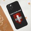 Switzerland Swiss Flag Case For Apple iPhone 15 16 14 13 12 11 Pro Max Mini XR 15 16 Plus 16e Protective Cover