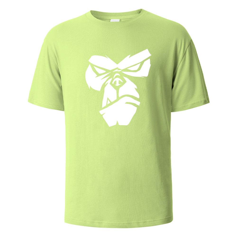 Забавный 3D-принт обезьяны, мужская футболка, летние быстросохнущие дышащие футболки, простой стиль, топы с коротким рукавом, модная повседневная одежда