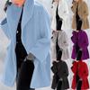 Womens Winter Wool Coat Trench Jacket Ladies Warm Slim Long Overcoat Outwear