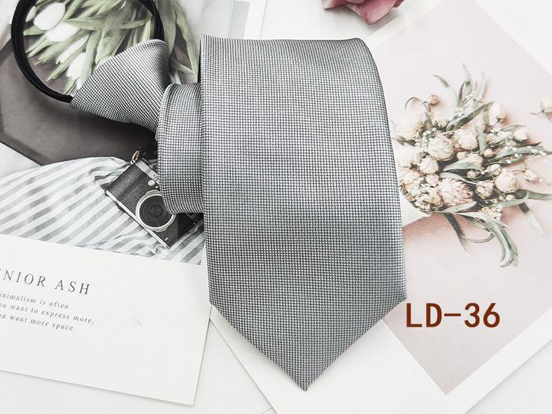 Мужской деловой галстук-молния, 8 см, в красную и черную полоску