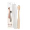 Fergie Infant Safe Silicone Baby Food Spoon No. 1 + Case Set, 1 Set, Beige, Korean Popular Tableware