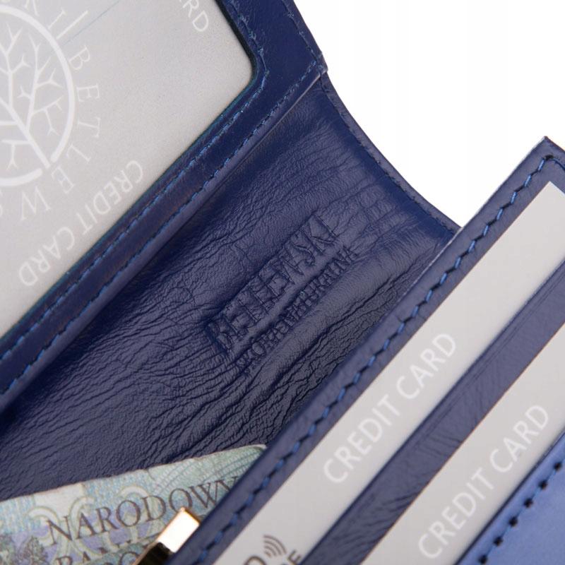 BPD-VS-100 NAVY Women' Wallet SHINY + CERTIFICATE