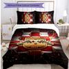 RB Leipzig Football Printed 3 Pieces Bedding Set, Comfortable Skin Friendly Bedroom Duvet Cover Set