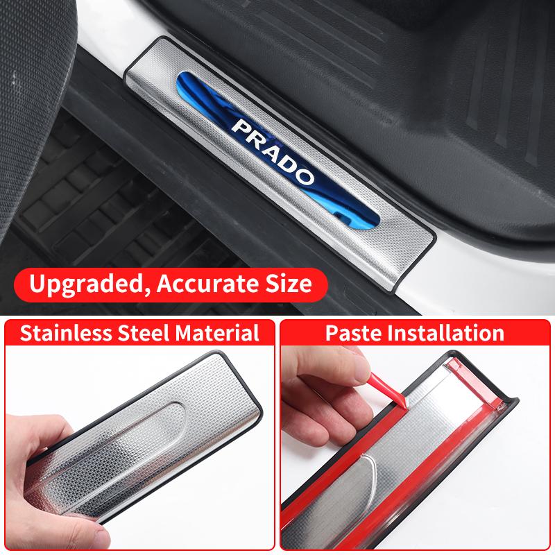 OKBY5 For Toyota Land Cruiser 250 2024 2025 Prado LC250 1958 First Edition FJ250 Threshold Pedal Decoration Strip,Upgraded Accessories