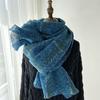 New Plaid Scarf Women's Imitation Cashmere Fringed Shawl Autumn and Winter Warm and Thickened Scarf Elegant Casual Scarf for Women