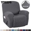European Style Recliner Stretch Sofa Cover Charcoal Thickened Fleece Recliner Protection Pad Non-slip Furniture Cover
