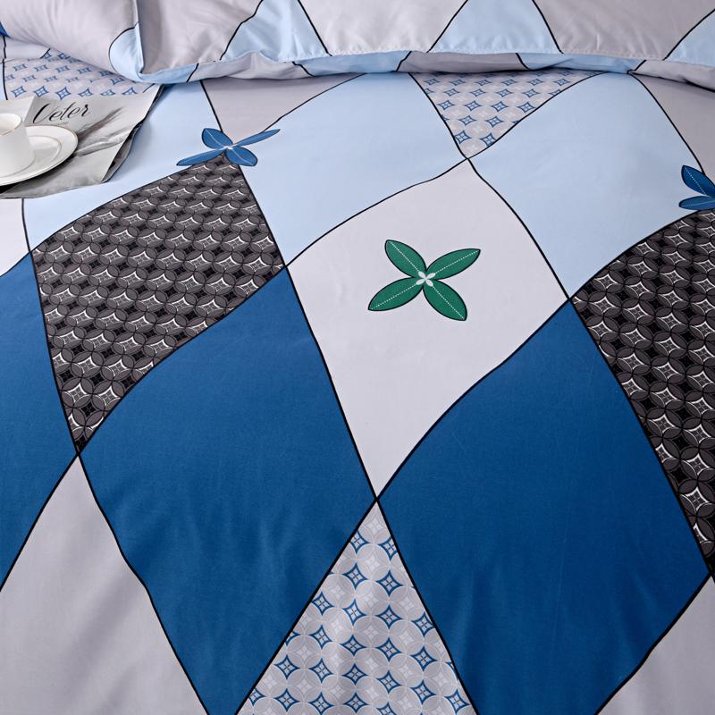 Синий полосатый клетчатый комплект пододеяльников современный геометрический пододеяльник с наволочками комплект постельного белья 3 шт для детей декор комнаты для мальчиков