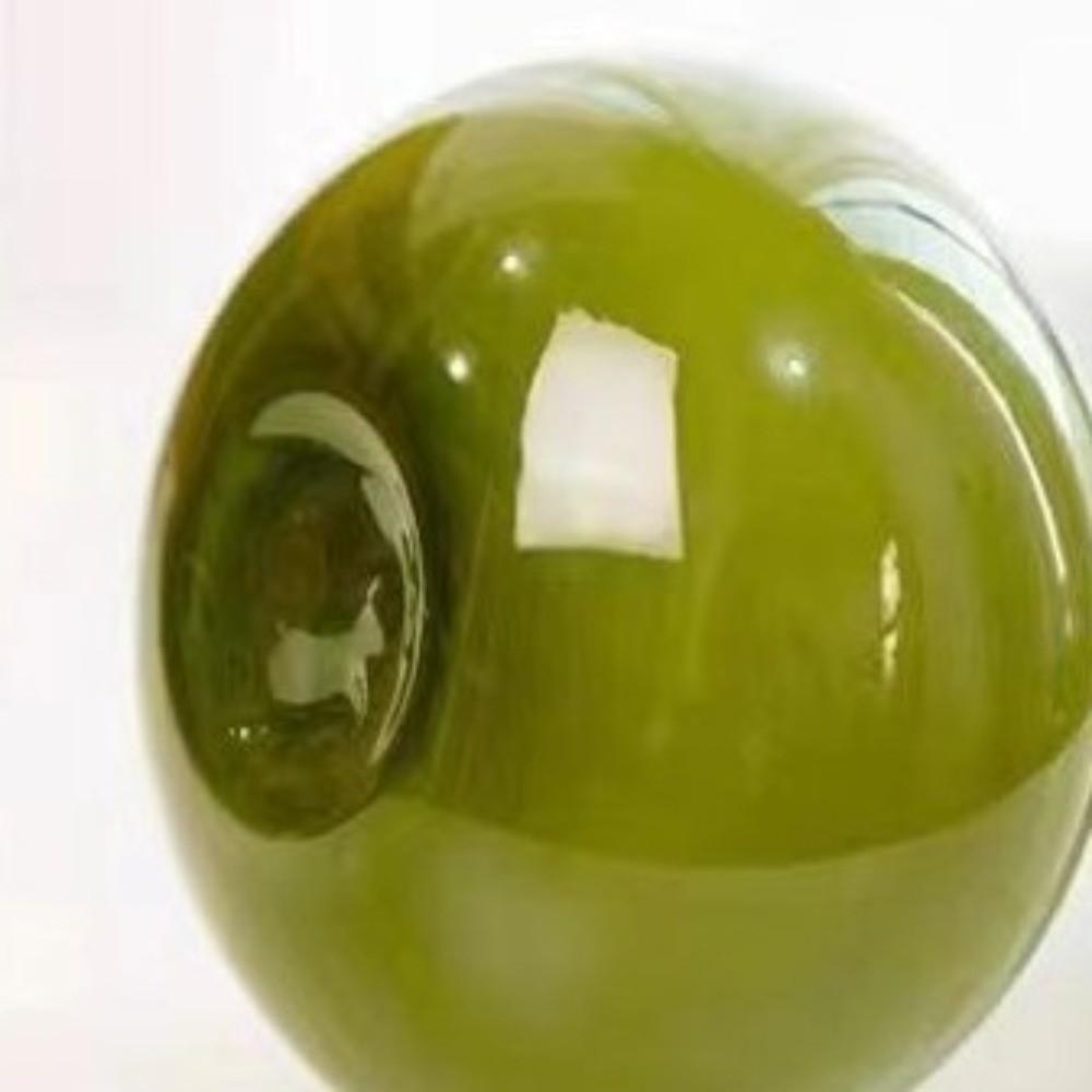 Home Decoration Olive Green French Vintage Vase Swan Neck Luxury Dried Flower Vase Glass Unique Niche Art Vase Living Room