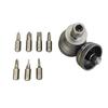 7-in-1 Industrial Mini Screwdriver Set - Aluminum Alloy Handle with High Hardness Phillips/Slotted Bits Multi-Function EDC Tool