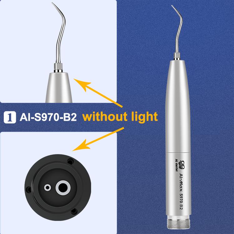 Dental Air Scaler Handpiece Oral Teeth Whitening And Cleaning Polishing Tools Ultrasonic Handpiece With 3 Tips