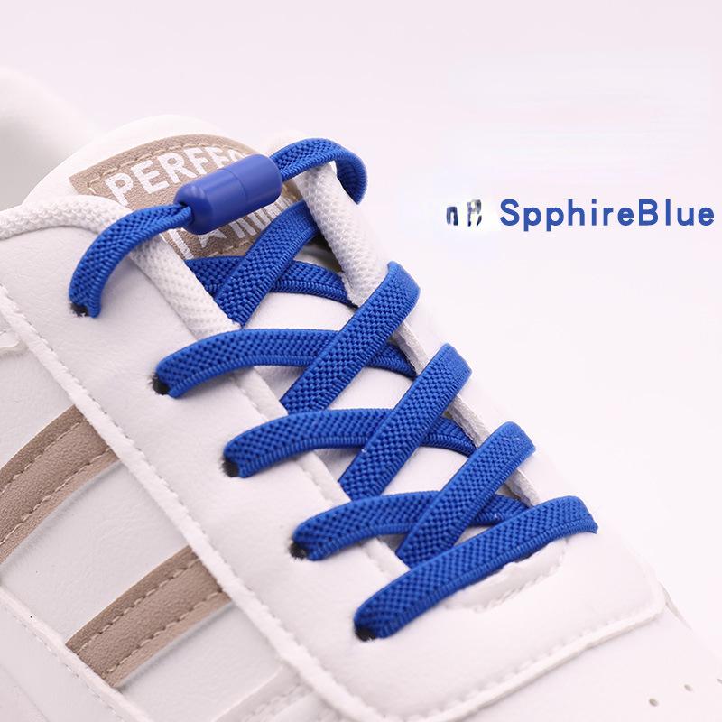 Elastic Laces Sneakers Colorful Options No Tie Shoelace for Sports Round Shoelaces Without Ties Kids Adult Shoes Accessories