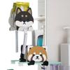 Cartoon Animal Wall Hooks with Multifunctional Storage Box Strong Adhesive Cute Design Flexible Suction Hook