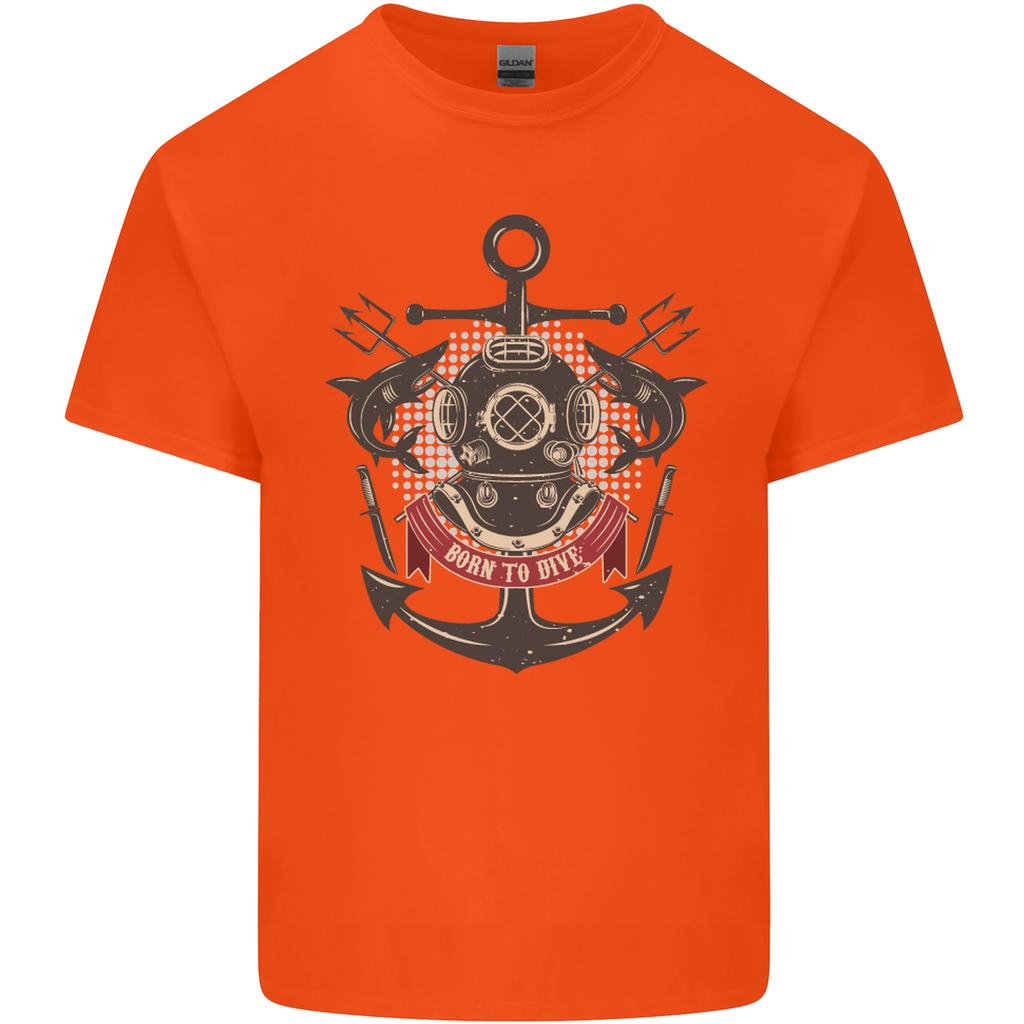 Born to Dive Scuba Diving Diver Unisexs Light Cotton TShirt