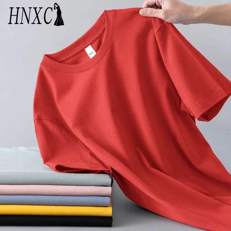 Футболка с коротким рукавом из хлопка HNXC, мужская модная свободная рубашка с коротким рукавом и принтом «Сострадательная рубашка»