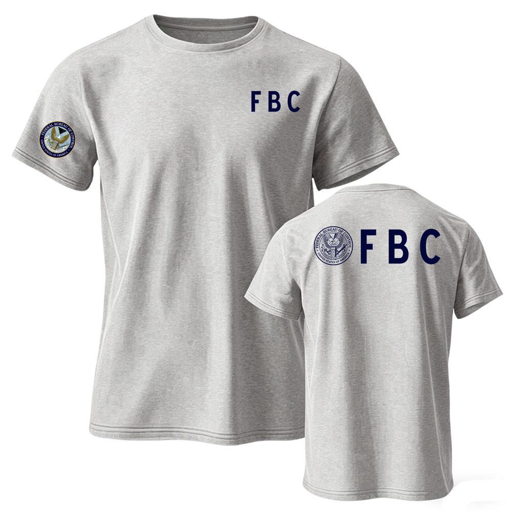 Унисекс Уличная одежда FBC Федеральное Бюро Контроля Футболка с коротким рукавом Свободная с круглым вырезом Модная Летняя Повседневная Мужская Футболка Мерч