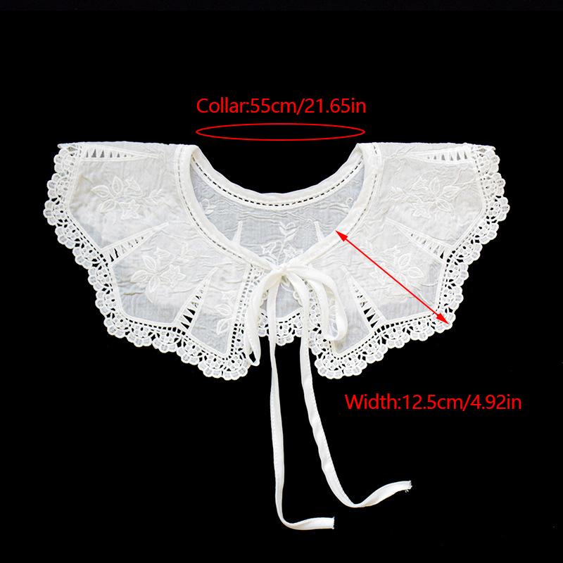 Female Cloud Shoulder Ming System False Collar Small Shawl\t Lace Shawl Peplum Openwork Collar Girl'S Accessory Hanfu