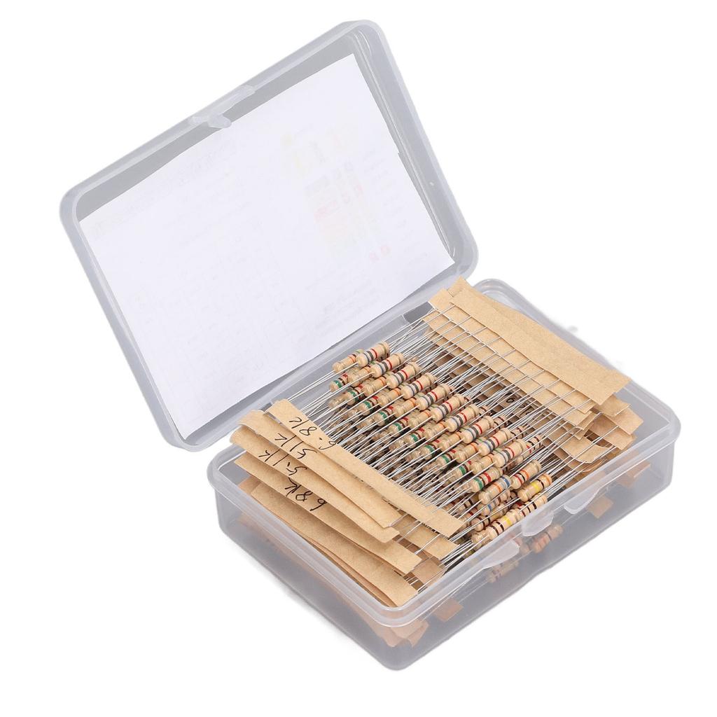 300PCS Carbon Film Resistors Assortment 12W 5percent  Tolerance 10R to 1M Electronic Resistor for