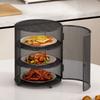 Stackable Kitchen Storage Rack Breathable Vegetable Cabinets Desktop Vegetable Cover  Home