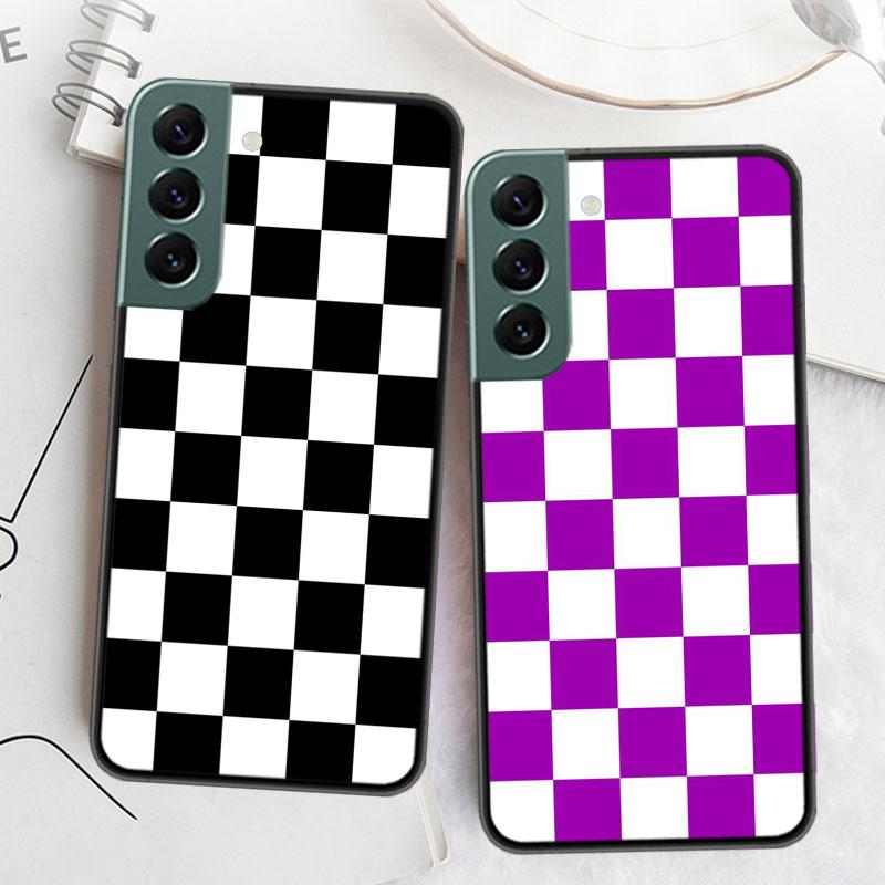 Ретро Классическая Шахматная Доска Сетка Чехол для Телефона Для Samsung Galaxy S22 S25 Ultra S21 S10 Plus S26 Edge S20 S23 S24 FE Чехол Силикон