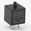 1 PCS Universal 12V 3 Pin CF14 Motorcycle LED Flasher Blinker Relay Black Automobile Turn Signal Light Relay Motorcycle Switch