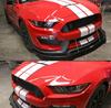 Передняя губа из углеволокна в стиле APR и комплект тяг для 15-17 Ford Mustang