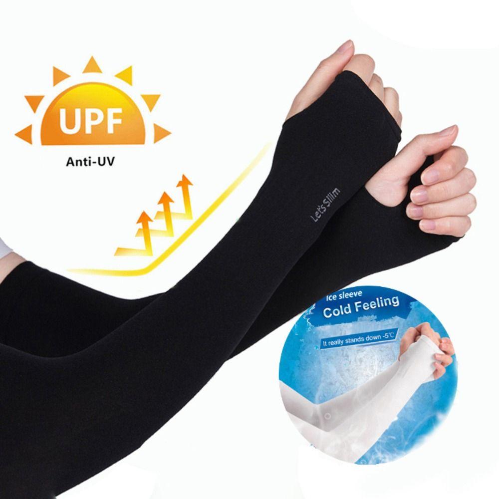 Ice Silk Cool Hand Sleeves Summer Arm Sleeve New Long Sleeves Women Men