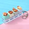 Bear Keycap Anti-stress Toy Pendant 4 Key Fidget Keychain Mini Keyboard Pendant  Decompression Gift