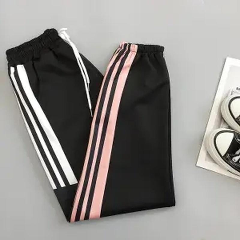 Fashion Women Joggers Casual Loose Side Striped Long Pants Sweatpants Trousers Leggings Sweat Wear
